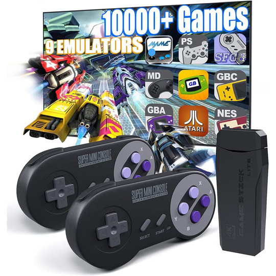 (64G with 15000 Games) 2020 NEW M8x Retro Video Game Consoles 9 Emulators