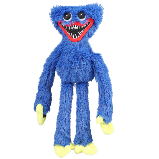 (Blue) Kids Gift 40cm Huggy Wuggy Plush Toy Poppy Playtime Horror Game Stuffed Doll Toy