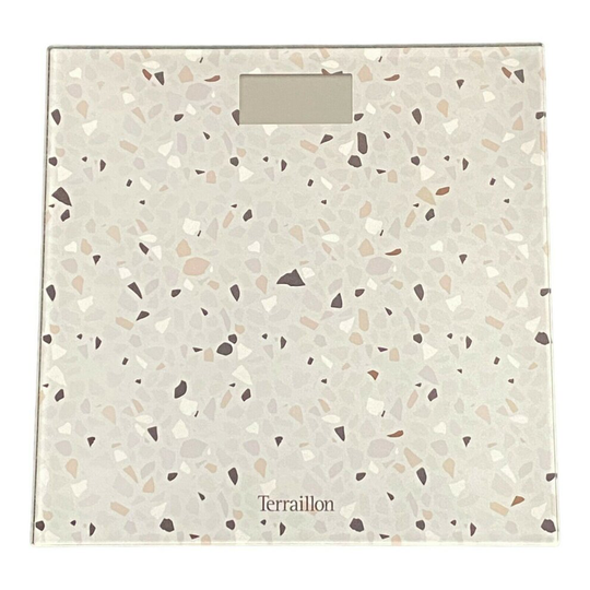 Terraillon Electronic Bathroom Scales Digital Slim Glass Pebble Design 160KG