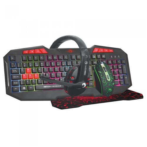 Marvo CM375-UK keyboard Mouse included USB QWERTY UK English Black