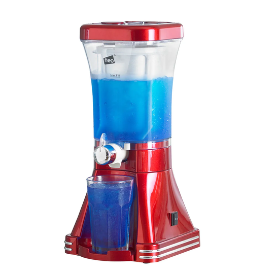 Neo Electric Slushy Drinks Machine, Blender, and Smoothie Maker - Red