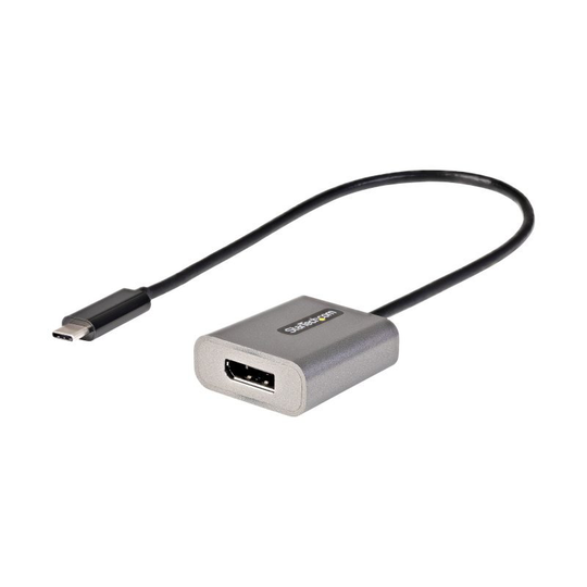 Startech USB C to DisplayPort Adapter - 8K/4K 60Hz USB-C to DisplayPort 1.4 Adapter Dongle - USB Type-C to DP Monitor Video Converter - Works w/Thunde