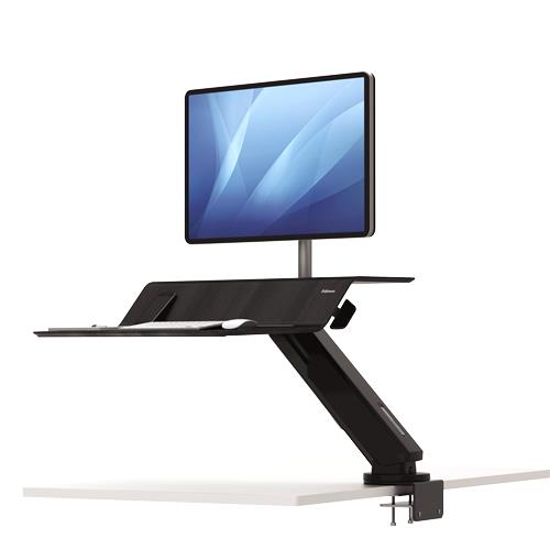 Fellowes Lotus RT Sit-Stand Workstation Single Black