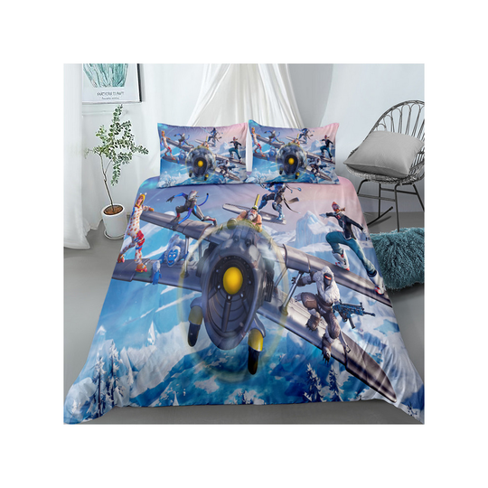 (Style 18, Double) Fortnite Bedding Single Double Duvet Cover GIFT