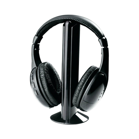 Wireless Headphones Wired Headset 5-in-1 FM Monitor Audio CD TV MP3 PC