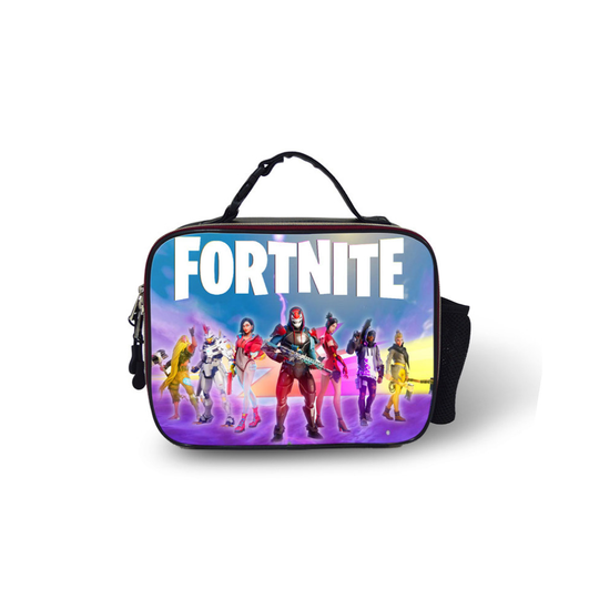 (Style 01) Fortnite 9 Lunch Box Bag Outdoor leather Lunch Bag