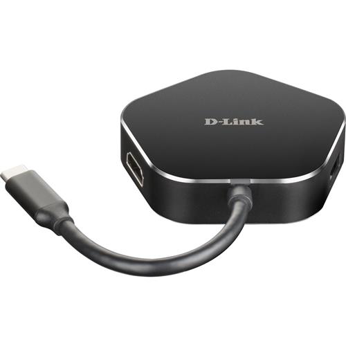 D-Link DUB-M420 notebook dock/port replicator Wired Thunderbolt 3 Black Silver