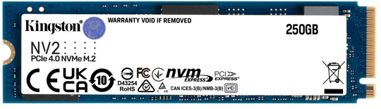 Kingston 250GB NV2 PCIe 4.0 NVMe Ssd