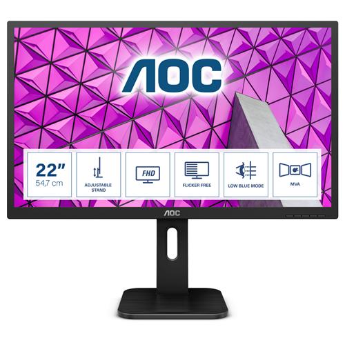 AOC P1 22P1 computer monitor 54.6 cm (21.5") 1920 x 1080 pixels Full HD LED Black