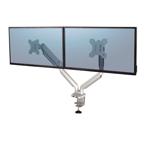 Fellowes Platinum Series Dual Monitor Arm - Silver