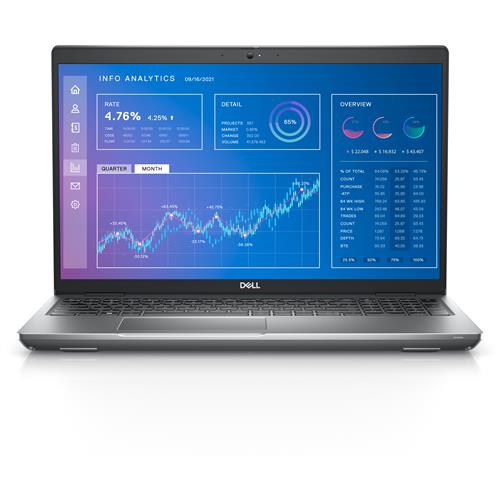 DELL Precision 3571 i7-12700H Mobile workstation 39.6 cm (15.6") Full HD Intel Core i7 16 GB DDR5-SDRAM 512 GB SSD NVIDIA RTX A1000 Wi-Fi 6E (802.11ax) Windows 10 Pro Grey