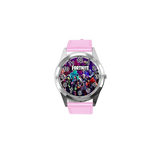 Pink Leather Watch for FORTNITE Fans