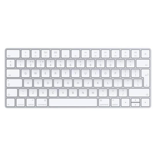 Apple Magic Keyboard Bluetooth QWERTY UK English Silver,White keyboard