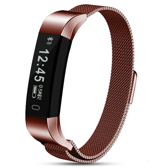 Aquarius AQ115HR Signature Edition Fitness Tracker With Heart Rate Monitor - Metal Strap Bronze