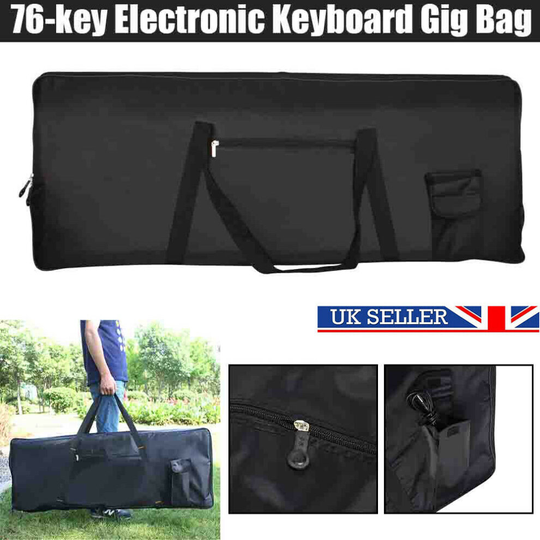 Portable 76-Keys Electronic Keyboard Carry Gig Bag