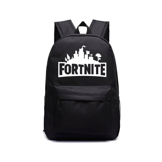 (Black) Fortnite Galaxy Shoulder Backpack Boy Girl GLOW IN DARK School Bag Rucksack