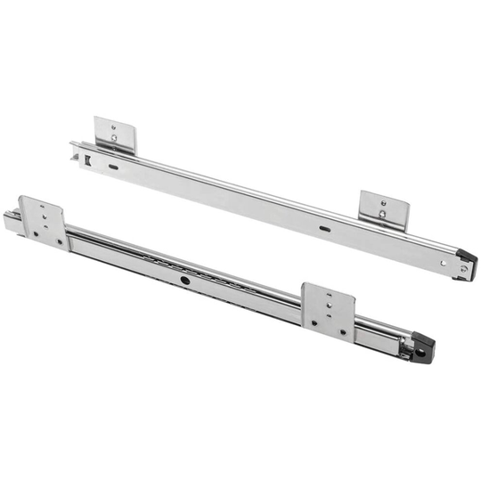 Drawer Runners Keyboard Shelf Adjustable Under Desk Computer Slides - Silver