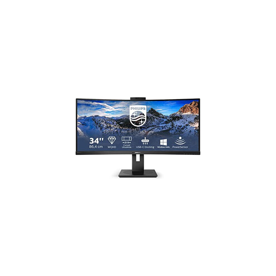 Philips P-line 346P1CRH - LED monitor - curved - 34" - 3440 x 1440 WQHD @ 100 Hz - VA - 500 cd/m - 3000:1 - 4 ms - HDMI