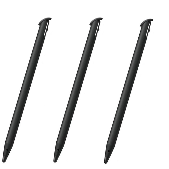3x 2DS XL Black Stylus Rigid Plastic Touch Pen for Nintendo