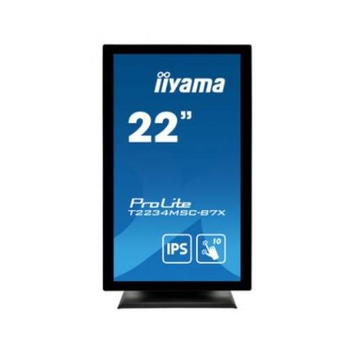 iiyama ProLite T2234MSC-B7X computer monitor 54.6 cm (21.5") 1920 x 1080 pixels Full HD Touchscreen Black