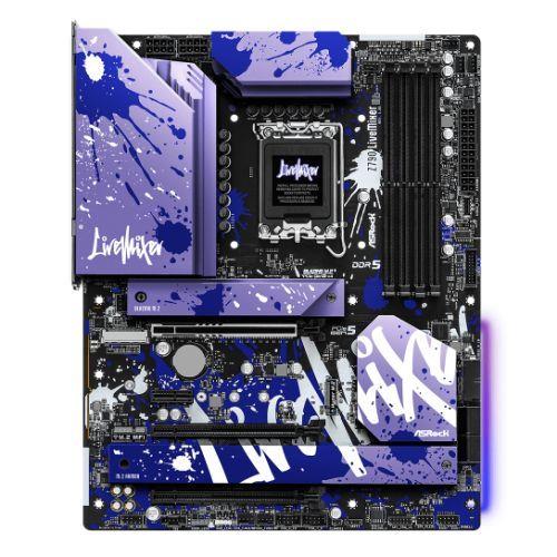 ASRock Z790 LiveMixer Motherboard Intel Socket 1700 ATX DDR5 USB Type-C 3.2 Gen2x2 1x PCIe 5.0 x16 2x PCIe 4.0 x16 1x PCIe 3.0 x1 1x M.2 Key-E for WiFi 1 HDMI 1 DisplayPort eDP Realtek 2.5G LAN