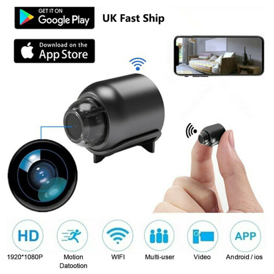 Hidden Spy Camera 1080P Micro Home Security Cam Wireless Night Vision