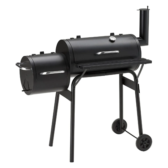 Neo Direct Large Charcoal Barrel Smoker Barbecue BBQ - Black