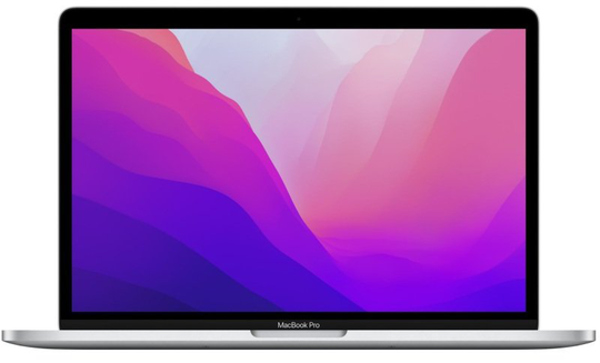 Apple MacBook Pro (2022), Apple M2 Chip 8 Core, 8GB RAM, 512GB SSD, 13.3" Retina IPS (2560x1600), 10-core GPU, Mac OS - Silver