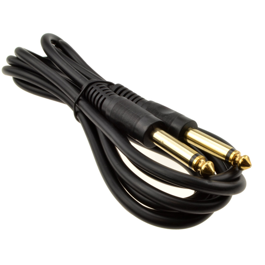 kenable 6.35mm 1 4inch Mono Jack Plug Guitar Instrument Patch Cable Gold 2m