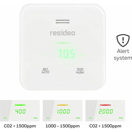 Resideo R200C2-A-UK R200 CO2 / Temperature / Humidity Air Monitor