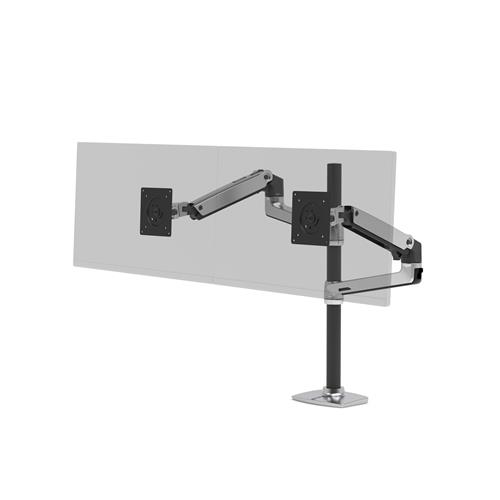 Ergotron LX Series LX Dual Stacking Arm Tall Pole 101.6 cm (40") Clamp Aluminium