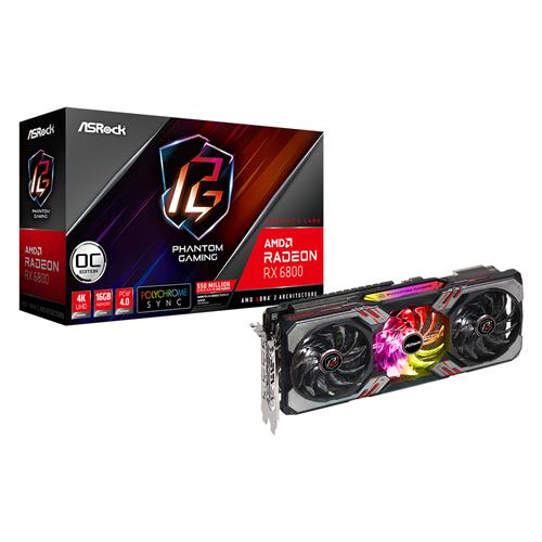 Asrock RX6800 PGD 16GO AMD Radeon RX 6800 16 GB GDDR6