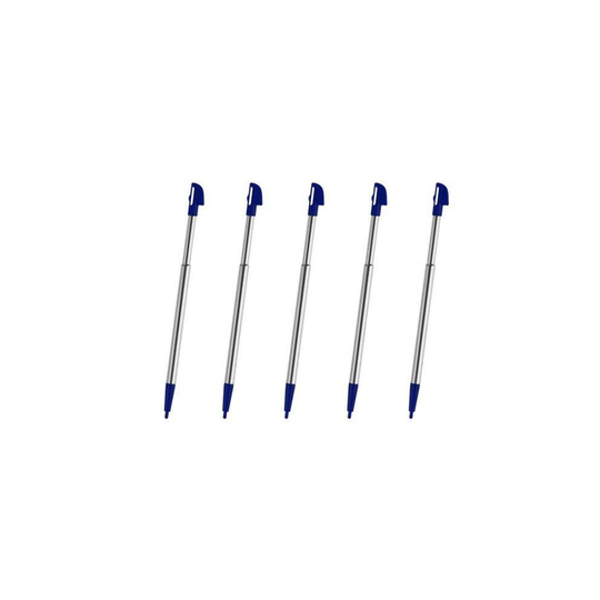 5x Wii U Blue Metal Retractable Stylus Touch Pen for Nintendo