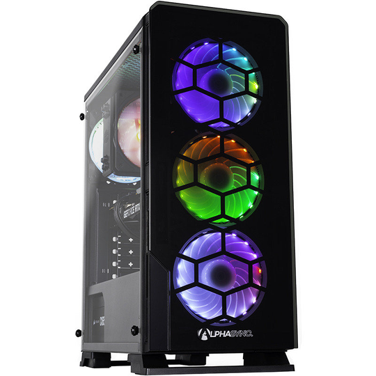AlphaSync Diamond AMD Ryzen 5 3600 Gaming Desktop PC 16GB RAM NVIDIA GeForce RTX 3060 1TB SSD 1TB HDD Windows 11 Home
