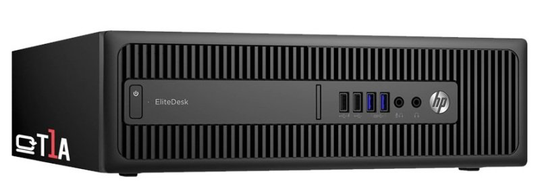T1A Refurbished HP EliteDesk 800 G2 SFF Desktop PC, Intel Core i5 6500 3.2GHz, 16GB RAM, 240GB SSD, Windows 10 Pro
