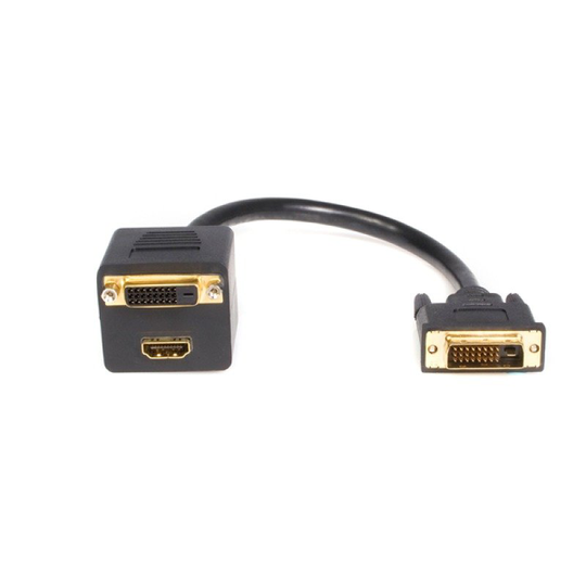 Startech Dvi-d To Dvi-d/hdmi Splitter Cable - M/f (0.30m)