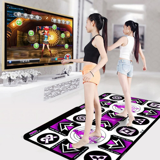 (Type) Double User Non-Slip Dance Mats With 150 Sense Gamesand Wireless Receiver (165 X92 Cm.)