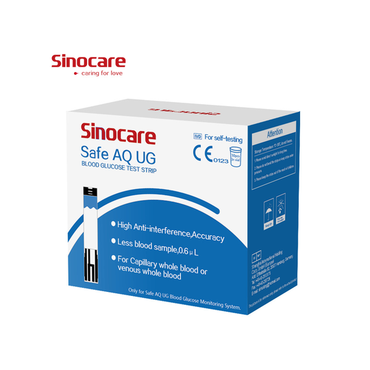 Safe AQ UG 50Pcs Blood Glucose Test Strip & Lancets
