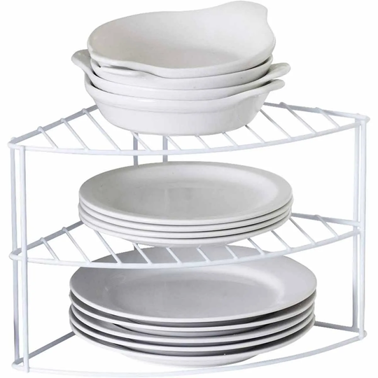 Neo Direct Neo 3 Tier Kitchen Cupboard Plate Holder and Storage Rack