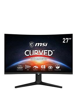 Msi Optix G271C 27 Inch, Full Hd, 165Hz, 1Ms Amd Freesync Premium, 1000R Curved Gaming Monitor