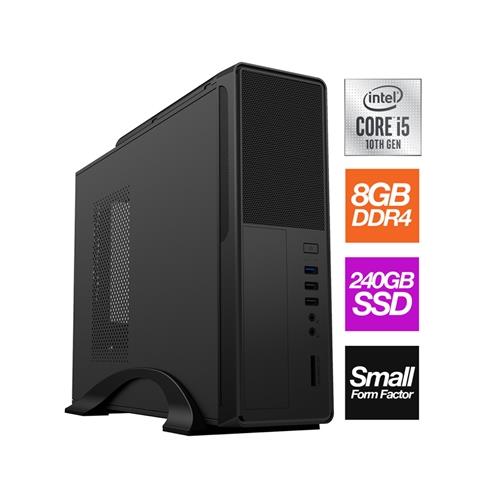 Small Form Factor - Intel i5 10400 6 Core 12 Threads 2.90GHz (4.30GHz Boost) 8GB RAM 240GB SSD No Optical with Windows 10 Pro - Small Foot Print for Home or Office Use - Pre-Built PC