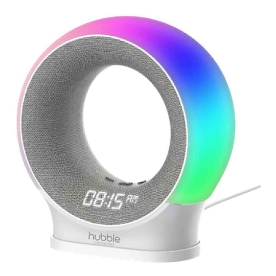 Hubble Connected Pure Smart Portable Soother with Night Light Digital Clock and Audio Monitoring