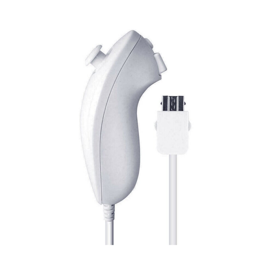 (White) Official For Nintendo Wii Controller Remote Control With Nunchuk/Nunchuck L&R