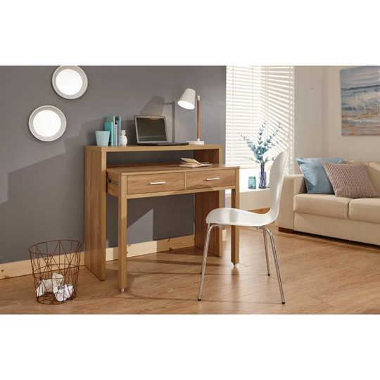 Regis Extending Console Desk Oak Effect