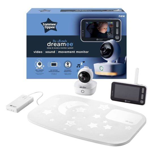 Tommee Tippee Video Baby Monitor Dreamee Night Vision Camera Sensor Mat
