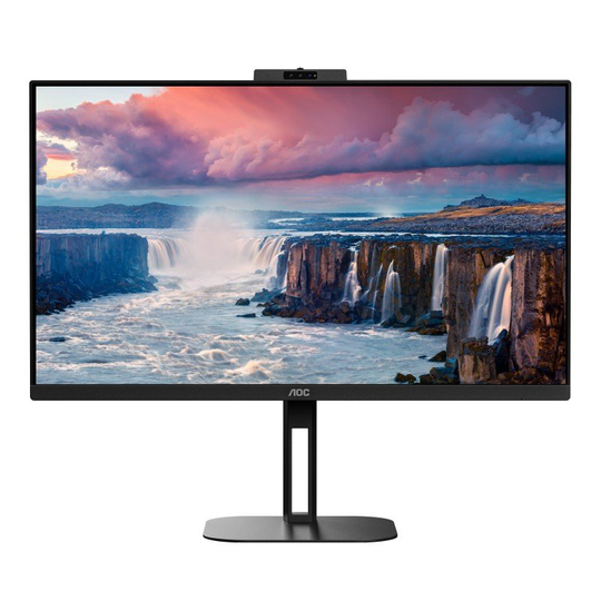 AOC Q27V5CW/BK 27" QHD Monitor with 2MP Webcam