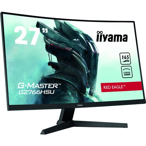 27"Black LED Monitor HD Ready Speakers Height Adjustable DisplayPort USB and HDMI