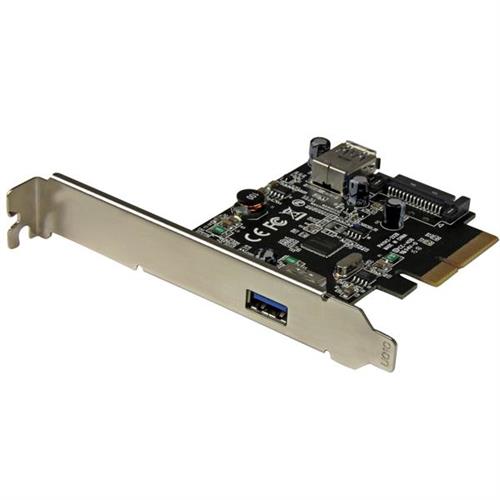 StarTech.com 2-Port USB 3.1 (10Gbps) Card - USB-A 1x External 1x Internal - PCIe