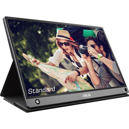 ASUS MB16AMT 39.6 cm (15.6") 1920 x 1080 pixels Full HD LED Touchscreen Multi-user Black Grey