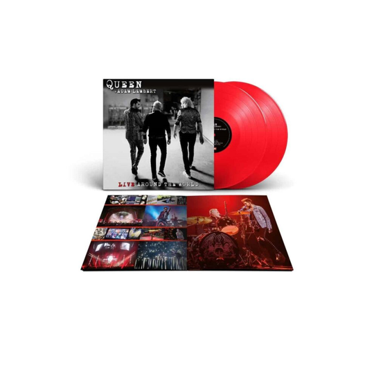 LIVE AROUND THE WORLD (RED VINYL/2LP) (I) - QUEEN & ADAM LAMBERT - vinyl